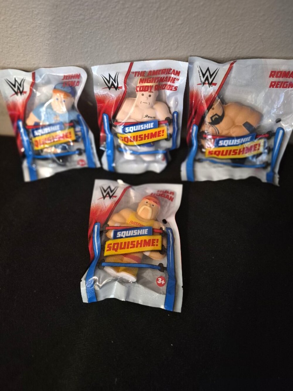 NIP WWE Squishie Squishme! Figures Set of 4